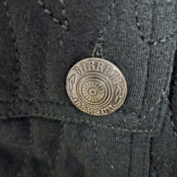 BARRETT JACKSON Black Quilted Full Zip Hoodie Sweatshirt Jacket Womens Small NWT - Picture 9 of 13